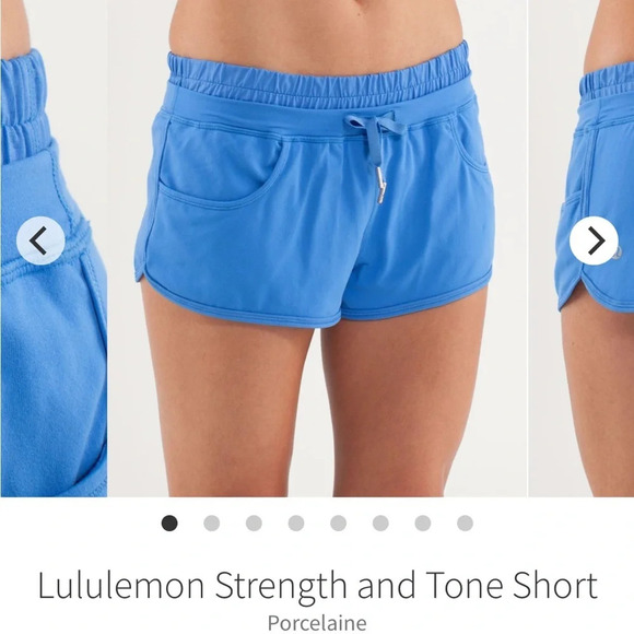 Blue Lululemon Strength and  Tone short - Picture 1 of 5